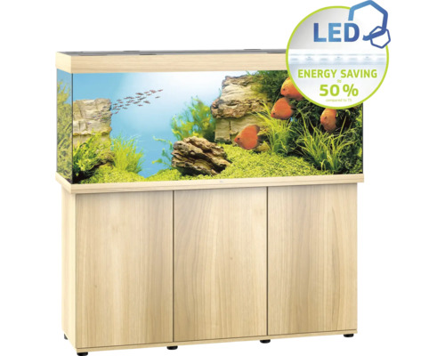 Aquarium mit Unterschrank und LED-Beleuchtung