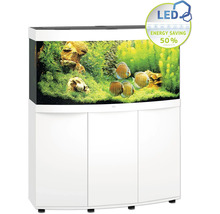 Komplett Aquarium mit Unterschrank, Pflanzen und Fischen, inklusive LED Beleuchtung