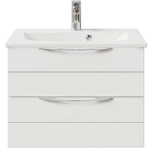 Waschtischunterschrank mit drei Schubladen, Waschbecken und Armatur