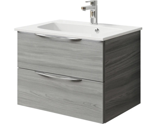 Waschtischunterschrank mit zwei Schubladen, Waschbecken und Armatur