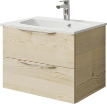 Waschtischunterschrank mit zwei Schubladen, Waschbecken und Armatur