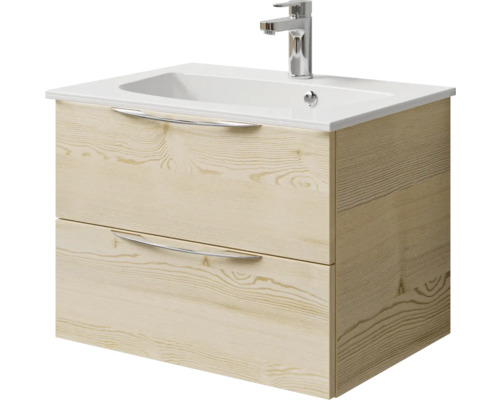 Waschtischunterschrank mit zwei Schubladen, Waschbecken und Armatur