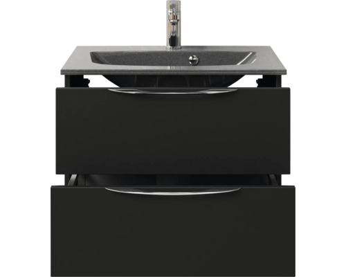 Waschtisch mit zwei Schubladen, Waschtischplatte und Armatur