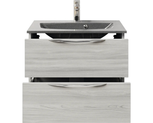 Waschtischunterschrank mit zwei Schubladen und Waschbecken