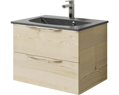 Waschtischunterschrank mit zwei Schubladen, Waschbecken und Armatur