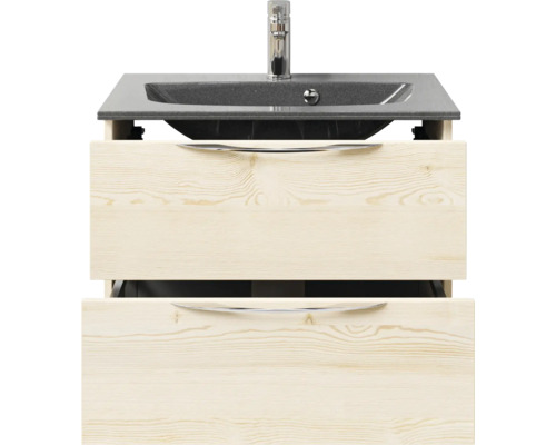 Waschtischunterschrank mit zwei Schubladen, Armatur und Waschtisch
