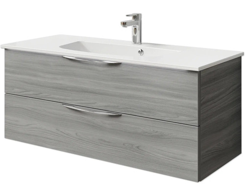 Waschtischunterschrank mit zwei Schubladen und Waschbecken