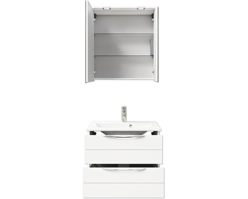 Badezimmer Waschtisch mit Unterschrank und Spiegelschrank