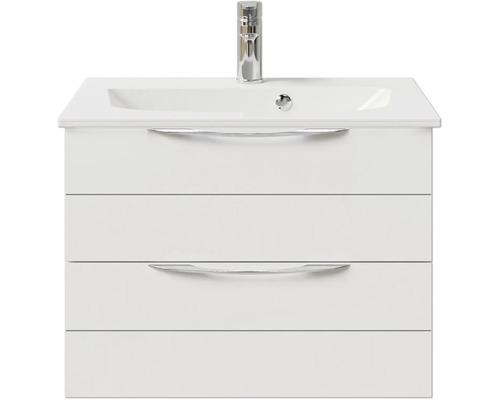 Waschtischunterschrank mit Waschbecken und Armatur