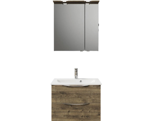 Badmöbel-Set Pelipal Sunline 300 BxHxT 67 x 200 x 48 cm Frontfarbe eiche ribbeck Badmöbelset 3-teilig mit Waschtisch Mineralmarmor Badmöbel-Set Pelipal Sunline 300 BxHxT 67 x 200 x 48 cm Frontfarbe eiche ribbeck Badmöbelset 3-teilig mit Waschtisch Mineralmarmor