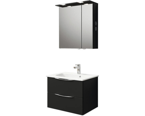 Waschtischunterschrank mit Waschbecken und Spiegelschrank für Badezimmer