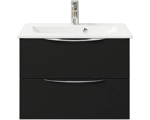 Waschtischunterschrank mit Waschbecken und Armatur