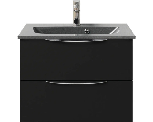 Waschtischunterschrank mit zwei Schubladen, Waschtisch und Armatur