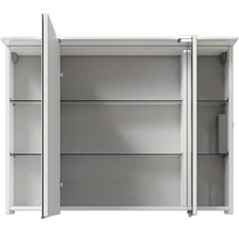 Badmöbelset 3-teilig Pelipal Sunline 300 BxHxT 97 x 200 x 48 cm Frontfarbe weiß hochglanz mit Waschtisch Mineralmarmor Griff chrom SET-164-082