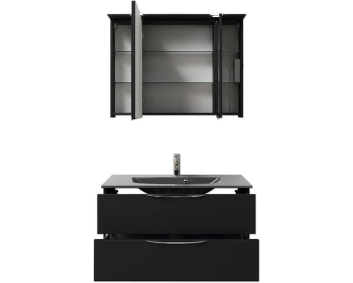 Waschtischkombination mit Spiegelschrank für das Badezimmer