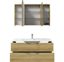 Waschtisch mit Unterschrank und Spiegelschrank für das Badezimmer