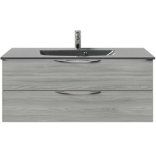 Waschtischunterschrank mit Waschbecken und zwei Schubladen
