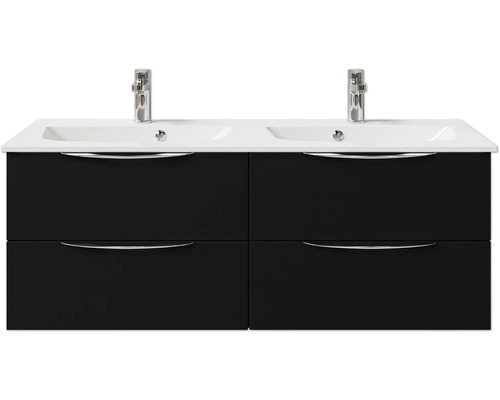 Waschtisch mit Unterschrank, Doppelwaschbecken und vier Schubladen