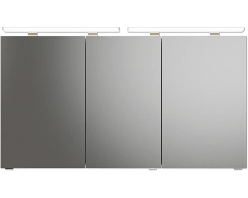 Spiegelschrank mit drei Türen und Beleuchtung