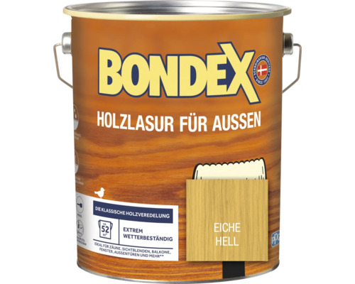 BONDEX Holzlasur eiche hell 4,0 l