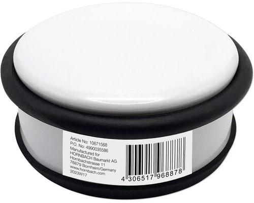 Türstopper Edelstahl weiß Ø 100 mm x H 45 mm Türstopper Edelstahl weiß Ø 100 mm x H 45 mm