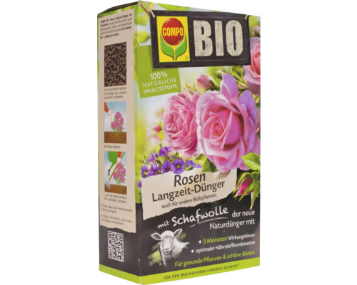 Compo Bio Rosen Langzeit-Dünger mit Schafwolle