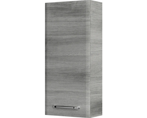 Hochschrank mit Tür und Griff im Holzdesign für Badezimmer