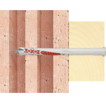 Universaldübel in Mauer und Holz