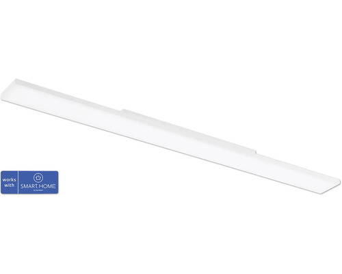LED Smart Light Deckenleuchte zigbee Bluetooth 34,2W 3910 lm CCT einstellbare weißtöne + RGB Farbwechsel 1200x100 mm weiß - Kompatibel mit SMART HOME by hornbach