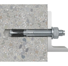 Metallanker zur Befestigung in Betonwand