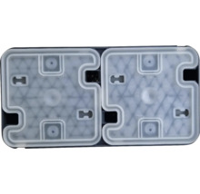 Berker 47753525 Schutzkontaktsteckdose 2-fach IP55 Aufputz grau/lichtgrau-matt W.1 mit Klappdeckel waagerechte Montage