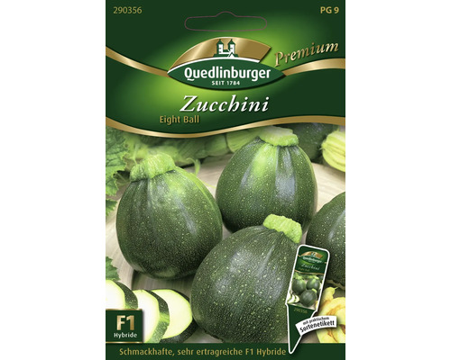 Zucchini 'Eight Ball' Gemüsesamen Quedlinburger