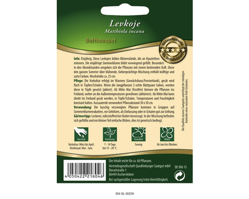 Levkoje Duftbouquet Samenpackung