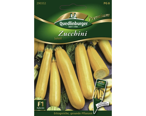 Zucchini Soleil Quedlinburger Hybrid-Saatgut Gemüsesamen