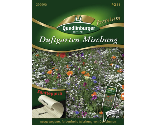 Duftgarten Quedlinburger Blumensamen Saatteppich 20x300 cm