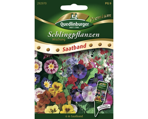 Schlingpflanzen Mischung Quedlinburger Blumensamen Saatband
