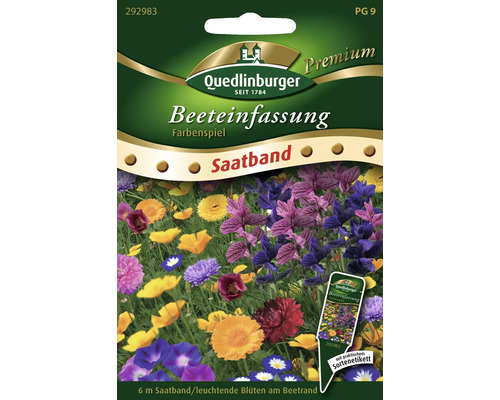Beeteinfassung 'Farbenspiel' Quedlinburger Blumensamen Saatband