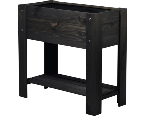 Hochbeet aus Holz mit Ablagefläche