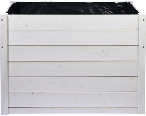 Hochbeet aus Holz mit Pflanzfolie