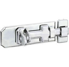 Sicherheits-Schlossriegel mit flachem Griff und Schlaufe 100 x 40 mm galv. verzinkt, dickschichtpassiviert