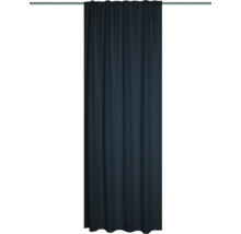 Vorhang mit Universalband Blacky dunkelblau 135 x 245 cm schwer entflammbar-thumb-0