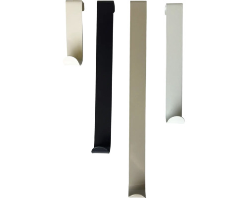 Vier Türhaken aus Metall