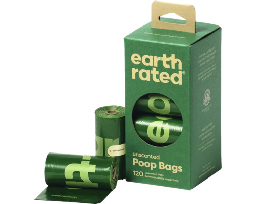 Earth Rated Hundebeutel, 120 Stück, ohne Duft