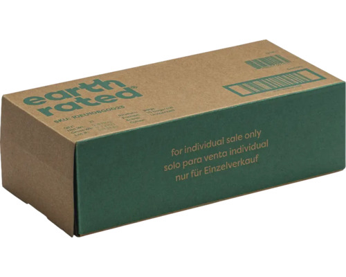 Karton mit Hundekotbeuteln der Marke Earth Rated