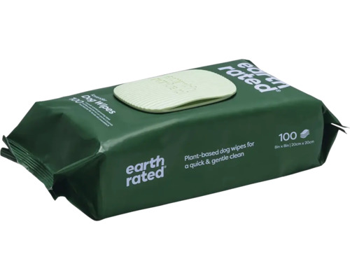 Feuchtücher earth rated 100 St Duft Lavendel für Pfoten etc. Earth Rated Hunde Reinigungstücher, 100 Stück