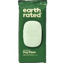 Earth Rated Hunde Feuchttücher, unparfümiert, Packung mit 100 Stück