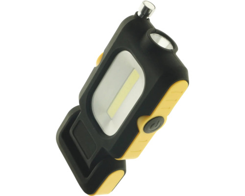 LED Arbeitsleuchte mit Magnet 120 lm Reichweite 65 m Leuchtdauer 7/3,5 h 122x65x22 mm Arbeitsleuchte mit Magnetfuß und LED Leuchtmittel
