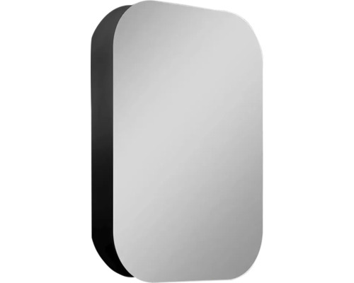 Rechteckiger Spiegelschrank mit abgerundeten Ecken