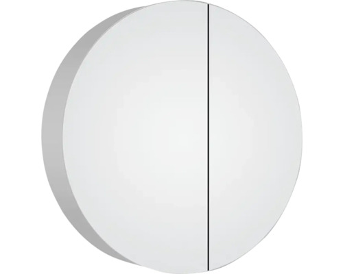 Runder Spiegelschrank mit zwei Türen