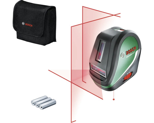 Bosch UniversalLevel 3 Kreuzlinienlaser mit Tasche und Batterien